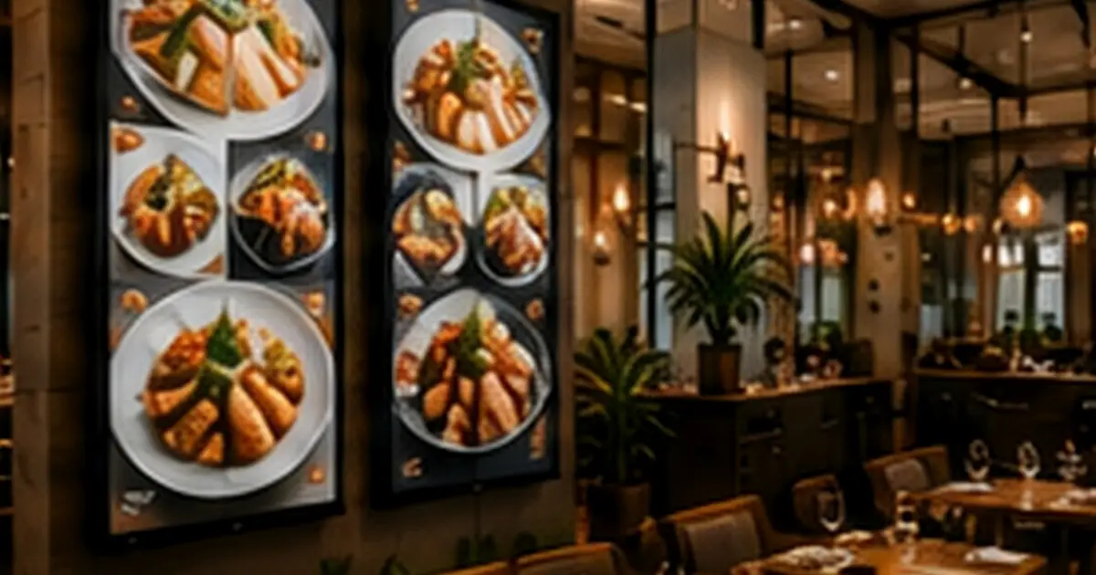 Goldroom growth system related to digital signage for restaurants